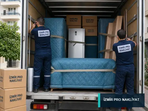İzmir Pro Nakliyat · Kapalı kasa araç içi sabitleme · detay