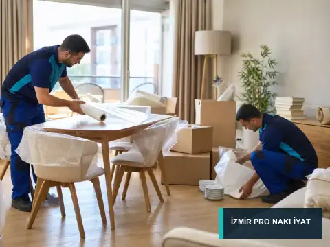İzmir Pro Nakliyat · Mobilya paketleme uygulaması · detay