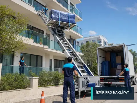 İzmir Pro Nakliyat · Mobilya asansörüyle taşıma · detay
