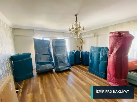 İzmir Pro Nakliyat · Ev içinde paketlenmiş mobilyalar · detay