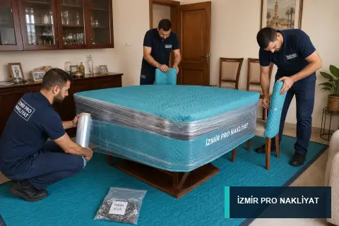 İzmir Pro Nakliyat · Yemek masası ve sandalye paketleme